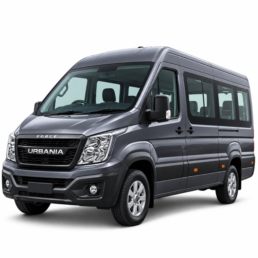 force urbania passenger van on white