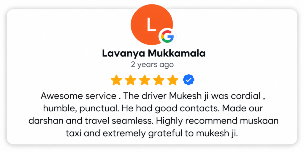 google style testimonial card