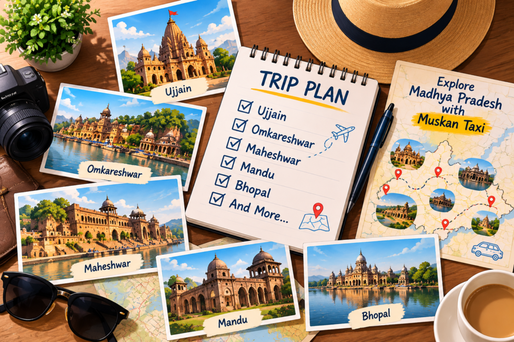madhya pradesh trip plan by muskan taxi