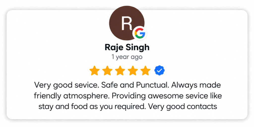 minimal google review card